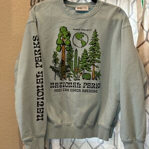 Parks Project, national parks, long sleeve crewneck sweatshirt. Size L